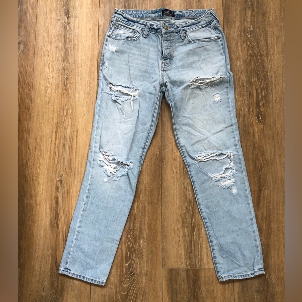 Abercrombie & Fitch Women’s Ames Slim Boyfriend Denim Jeans Size 27